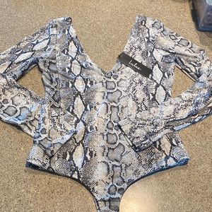 Snakeskin bodysuit